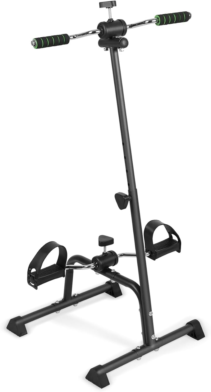 Pedal Exerciser Bike for Seniors,Hand Arm Leg and Knee Physical Therapy Peddler Exercise Equipment Adjustable Fitness Equipment for Seniors, Elderly Home Pedal Exercise Bike for Total Body