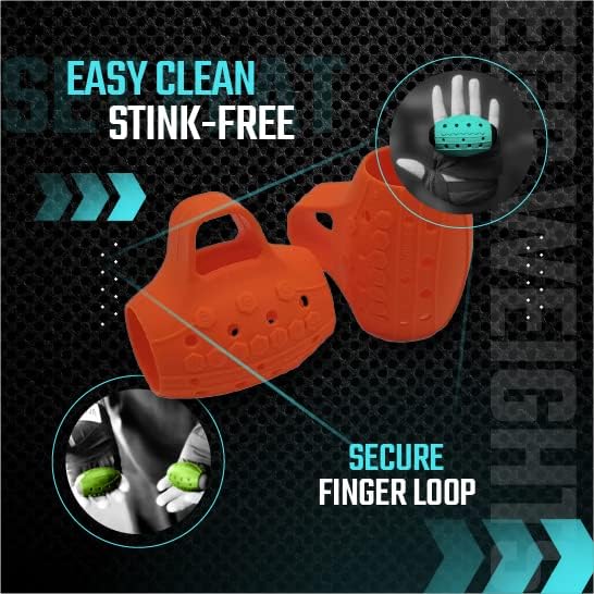 Egg Weights Colored Cardio 2.0 lbs Pair Replacement Grips Anti-Slip Silicone Rubber Finger Loop for Cardio Egg Weights