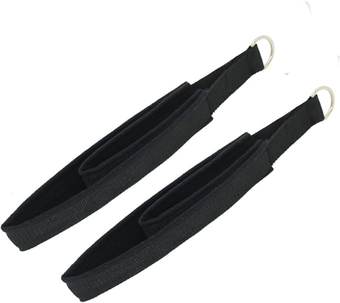 Generic 2Pcs Pilates Straps for Reformer, Comfortable Grip Nonslip Handle D Rings Straps Pilates Double Loop Straps Fitness Equipment for Women Men Home Gym