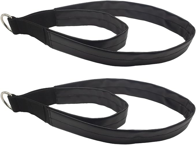 1 Pair Comfortable Double Looped Exercise Straps for Pilates, Stretching & Flexibility Double Looped