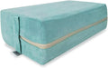 NGT new guide steps Yoga Bolster Pillow for Meditation and Support - 20"*12"*6" Rectangular Yoga Cushion Foam Wedges Washable Suede Pillowcase for Men and Women with Carry Handles. (Green)