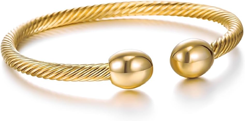 NewZenro Elegant Magnetic Bracelet Copper Magnets Bangle For Women Men Gifts for Father's Day