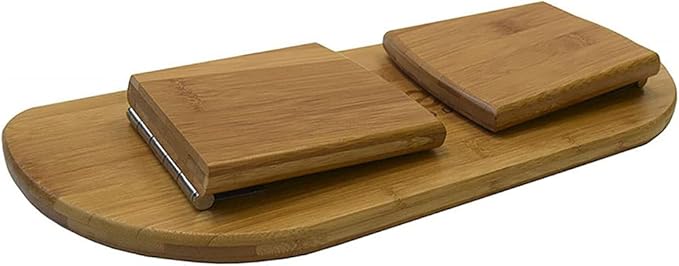 Foldable Meditation Bench Portable Kneeling Chair (18" W x 7.5”L) Yoga Stool from Bamboo with Travel Bag