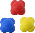 SUPVOX 3pcs Sided Reaction Ball Reflex Training Balls for Fitness Sports Boys and Girls Bounce for Reflexes Agility Hand-Eye Coordination