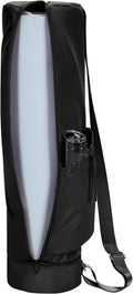 sportsnew Yoga Mat Bag, Full Zip Cargo Yoga Mat Carrier Bag with Drawstring Water Bottle Pocket and Bottom Wet Pocket, Exercise Yoga Mat Carrier Holder Multi-Functional Storage Bag Patent Pending