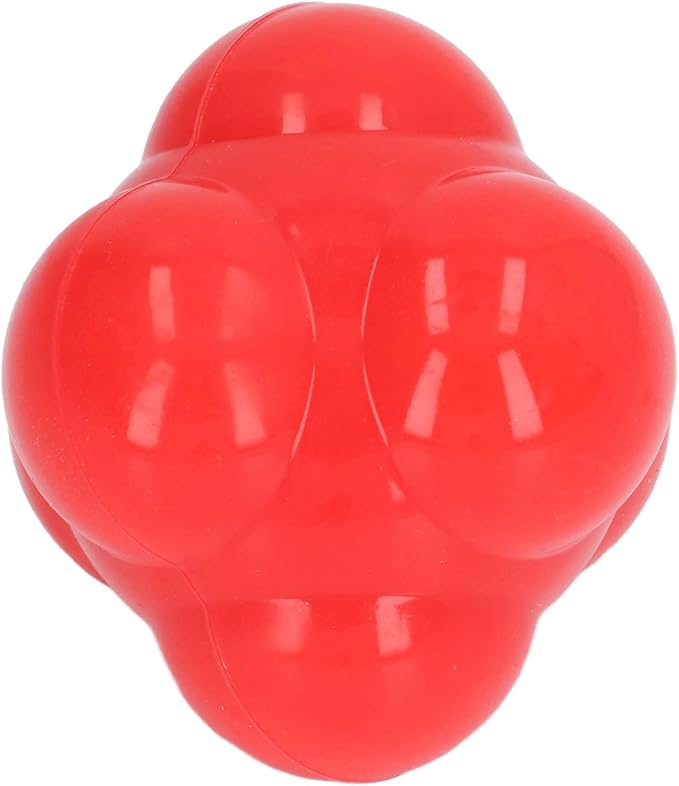 Reaction Ball, Rubber Bright Color Hex Reaction Trainer Ball for Enhanced Agility, Hand Eye Coordination and Fitness Training for Basketball Tennis