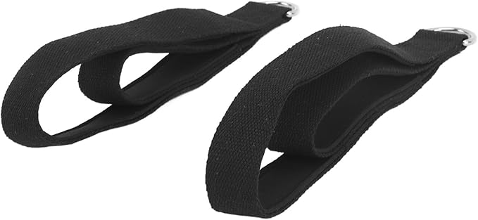 CHICIRIS Adjustable Length Pilates D Loops for Home Gym Workout, Strong Friction Pilates Double Loop Straps for Improved Flexibility, 2 Pcs Straps