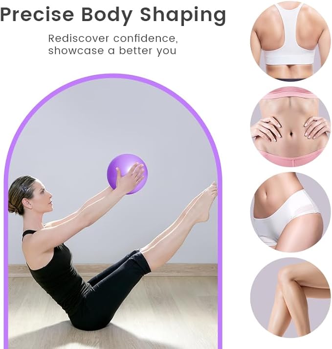 Complete Home Pilates Essentials Kit for Women - 13-Piece Pink Magic Circle Set with Resistance Bands, Yoga Ball, Stretch Strap & Gym Bag