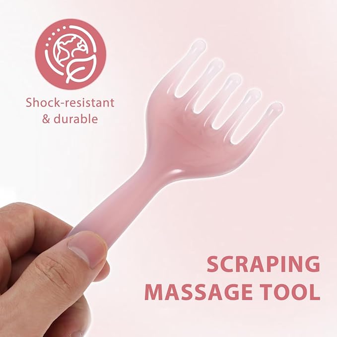 Scalp Comb, 2 Pcs Scalp Massager Handheld Comb Resin Relax Massage Manual Relaxation Spa Tool for Soothing Head Massage
