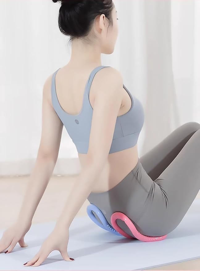 2Pcs Yoga Ring for Leg Calves, Pilates Circle Ring for Back Toning Thighs Abs and Legs, Fitness Rings for Yoga, Pilates, Gymnastics Exercise Workout