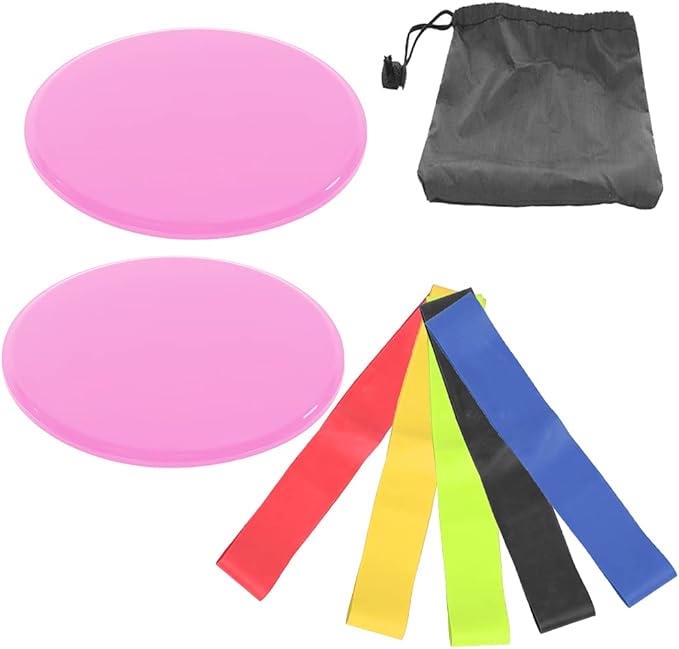 Fitness Sliding Discs, Core Slider Workout Disks for Low Impact Training, Smooth Slide Mat for Home Gym, Aerobics and Calisthenics with Full Body Control