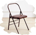 Pilates Yoga Chair, Foldable Iyengar Yoga Chair, Yoga Special Auxiliary Chair, Home Halter Fitness Inverted Yoga Chair, Folding Chair, Seat Hight 18inch(Brown)