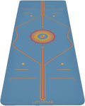 Liforme Printed Yoga Mat Collection - Free Yoga Bag Included - Patented Alignment System, Warrior-like Grip, Non-Slip, Eco-friendly, Sweat-resistant, Long, Wide and Thick for Comfort