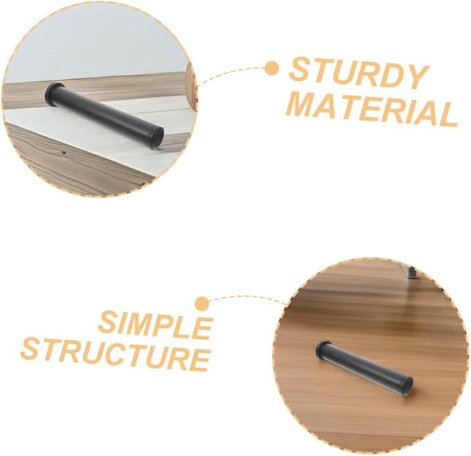 Gym Barbell Adapter Flat Head Sleeve Φ48*200mm Fitness Barbell Attachment Plastic Converter for Weight Plate Adjustment Strength Training Equipment