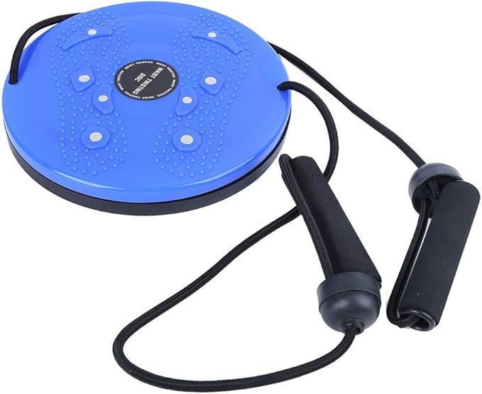 Twisting Disc Board, 25cm Waist Trainer for Fitness & Slimming, Exercise Twist Board with Pull Rope for Aerobic Workouts