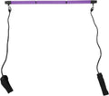 3 Sections Pilates Bar, Pilates Exercise Stick with 2 Tension Straps, Detachable Yoga Pull Rods for Full Body Workout, Home Gym Fitness Equipment for Men and Women