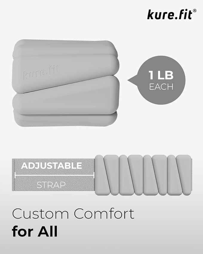 Pilates Weight | Wrist & Ankle Weights for Women | Weighted Bangles | 1LB/ 2LB Each (Set of 2)