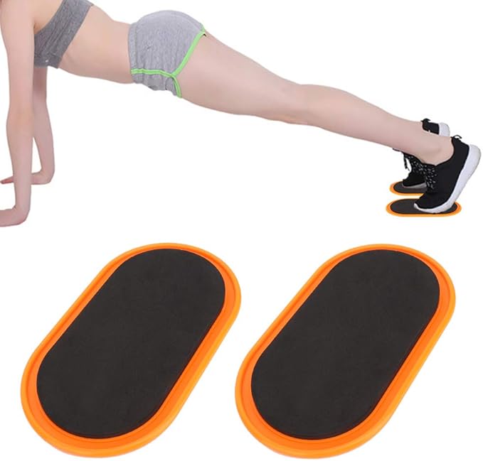 Exercise Core Sliders, Ergonomic Oval Design Sliding Discs Set of 2 for Yoga Pilates Home Fitness Workouts Full Body Training