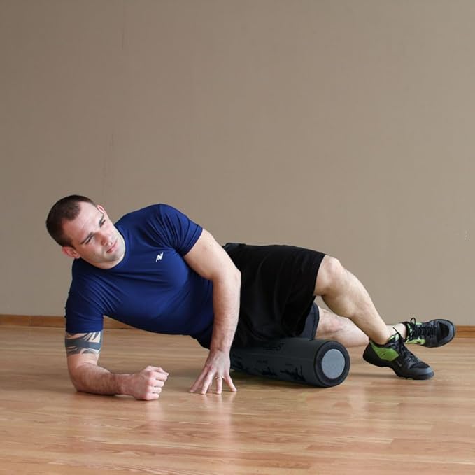 Prism Fitness 2 Foot Long Smart Recovery Self-Guided Muscle Recovery Roller for Flexibility and Warmups