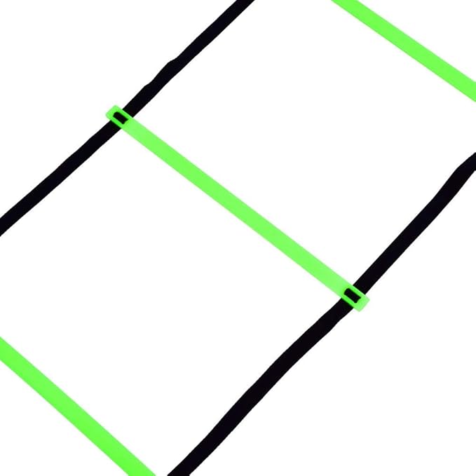 BAFOVY 16 Rung Agility Ladder, Adjustable Flat Plastic Rungs with Durable Nylon Straps, for Football Rugby Tennis Baseball Speed Training