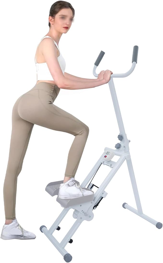 Foldable Stair Stepper Machine,Stair Stepper for Home Gym, Folding Vertical Climber Cardio Exercise Machine with Adjustable Pedals,Stair Climber for Full Body Workout