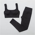 Women Gym Suit Fitness Set Sports Clothing Women Gym Clothing Yoga Clothing Yoga Sets Fitness Suit (Color : Black Bra Set, Size : Medium)