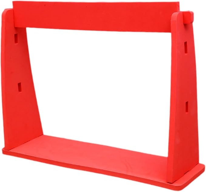 Agility Training Hurdle Speed and Agility Training Equipment Improves Coordination,Speed Ladders,Adjustable Height for Games, red