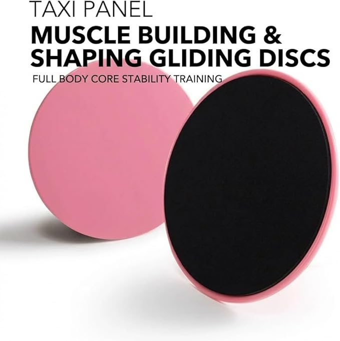 Core Sliders for Working Out, Dual Sided Exercise Gliding Discs, Home Gym Leg Shaping Workout Sliders 2 Pack