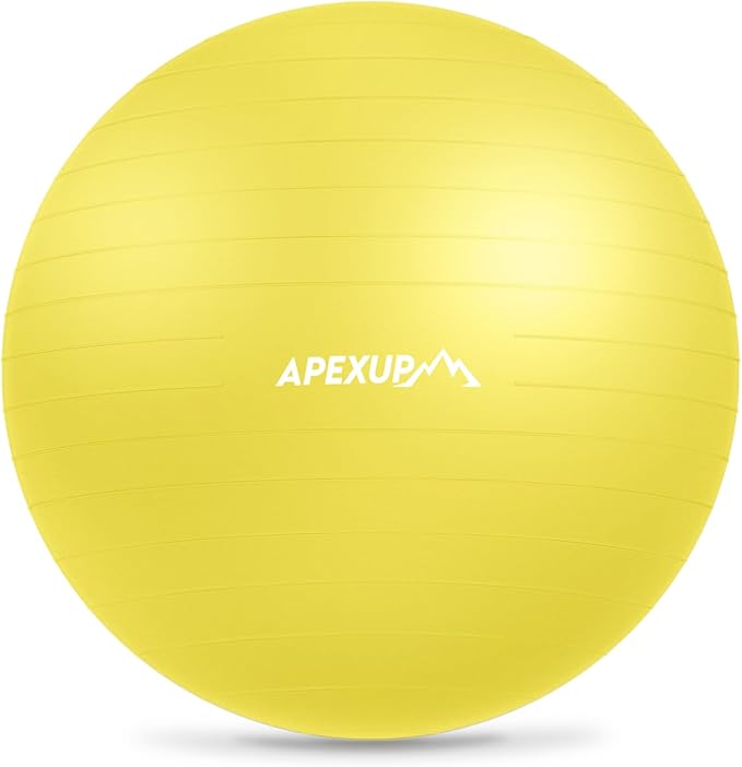 APEXUP Yoga Ball Exercise Ball Anti Slip Heavy Duty for Fitness, Balance & Core Workout