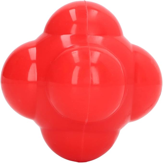 Reaction Ball, Rubber Bright Color Hex Reaction Trainer Ball for Enhanced Agility, Hand Eye Coordination and Fitness Training for Basketball Tennis