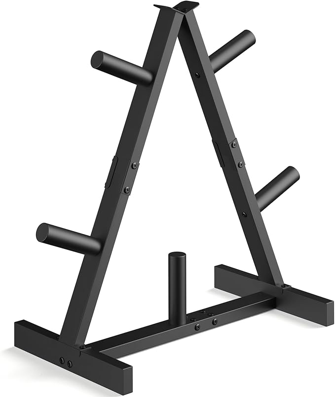 Weight Plate Rack, Weight Tree, Home Gym Storage Stand, Holds 300 lbs