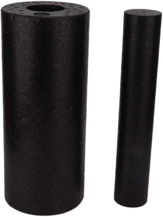 Foam Roller 2 in 1 High Density Muscle Roller for Sports Massage Stretching Physical Therapy Deep Tissue Myofascial Release Pain Relief Trigger Point Massage Tool