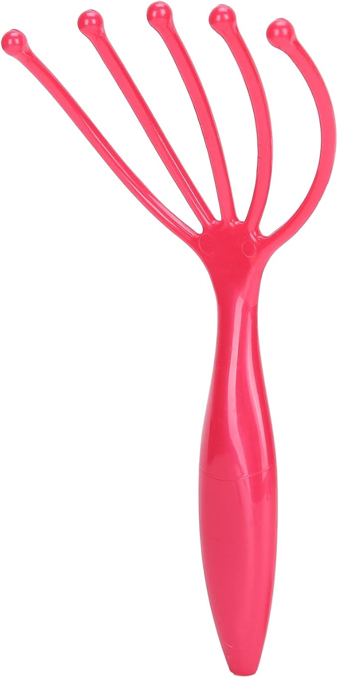 Agatige Head Massager Claw, Protable Plastic Handheld Scalp Massager Hair Growth Head Scratcher Stress Relief Deep Relaxation Tools for Home Spa Office Travel Use (1PCS)
