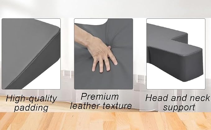 Pilates Wedge, Large Upholstered Wedge for Pilates Refromer, Build Strength and Stability, Pilates Equipment for Home and Studio Use,Black