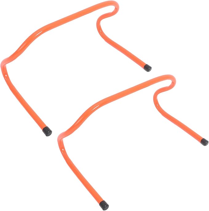 2pcs Plastic Agility Hurdles 23cm Wear-Resistant Running Training Equipment for Football Basketball Speed and Agility Practice
