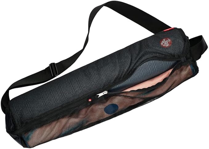 Manduka Breathe Easy Full Zip Yoga Mat Carrier Bag – With Pocket, Adjustable Strap, Suitable for Most Yoga Mats