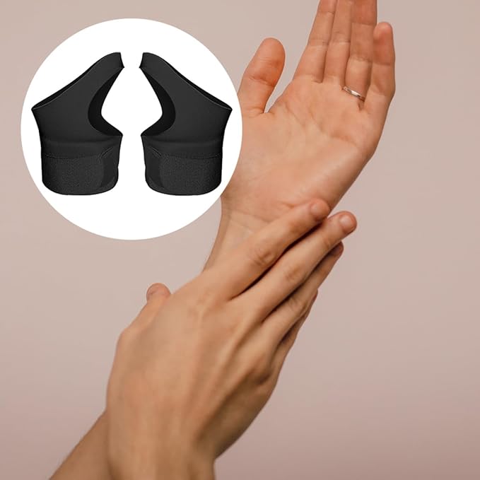 Kisangel 2pcs Breathable Adjustable Fitness Wrist Brace Thumb Support, Elastic Sports Wrist Sleeve for Gym and Weightlifting, Wear-Resistant Joint Wraps for Injury Prevention