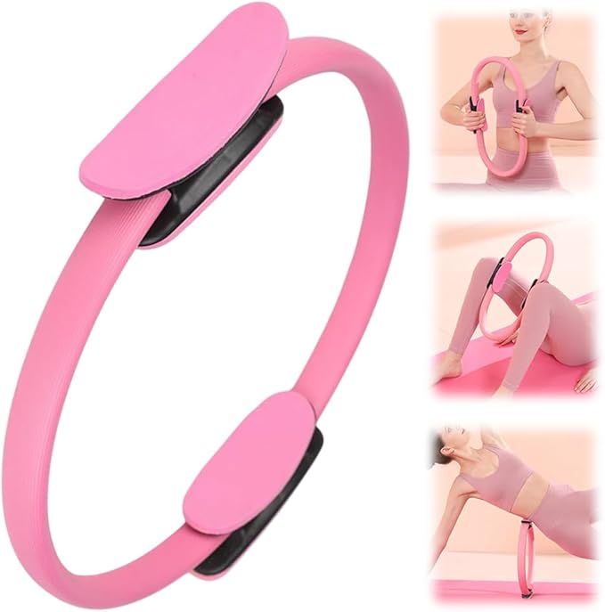 Pilates Ring Fitness Trainer, 2025 New Pilates Circles for Workouts Beginners Men Women,Yoga Rings Home Exercise Equipment Fitness Circle for Toning Arm Thigh