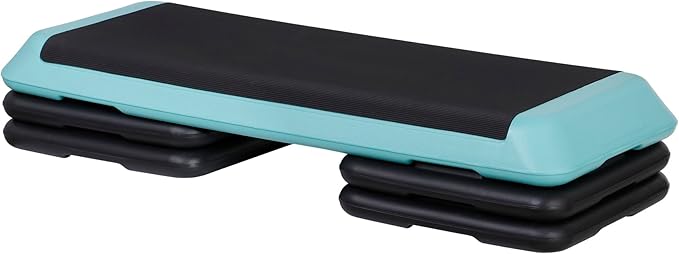 HomGarden 28.15" & 43" Adjustable Workout Aerobic Stepper in Fitness & Exercise Step Platform Trainer Stepper