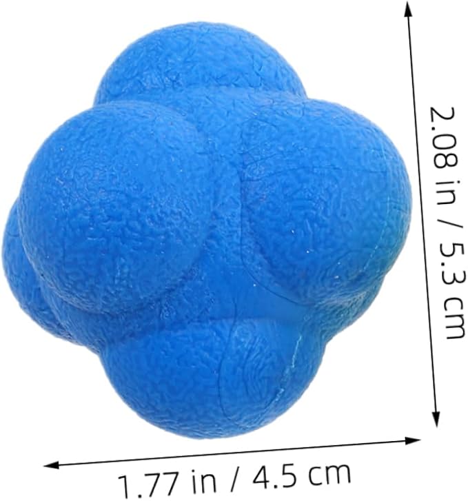 6pcs Hexagon Reaction Training Balls for Speed and Agility Enhance Hand Eye Coordination Functional Sports Equipment for Kids and Adults Reflex Training Tool