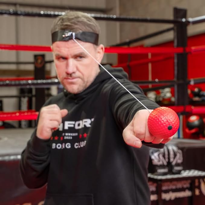 FORZA Boxing Reflex Ball | Boxing Training Ball - Premium Boxing Equipment For Gym Workouts & Fitness | MMA Speed Training Equipment | Portable Reaction Ball