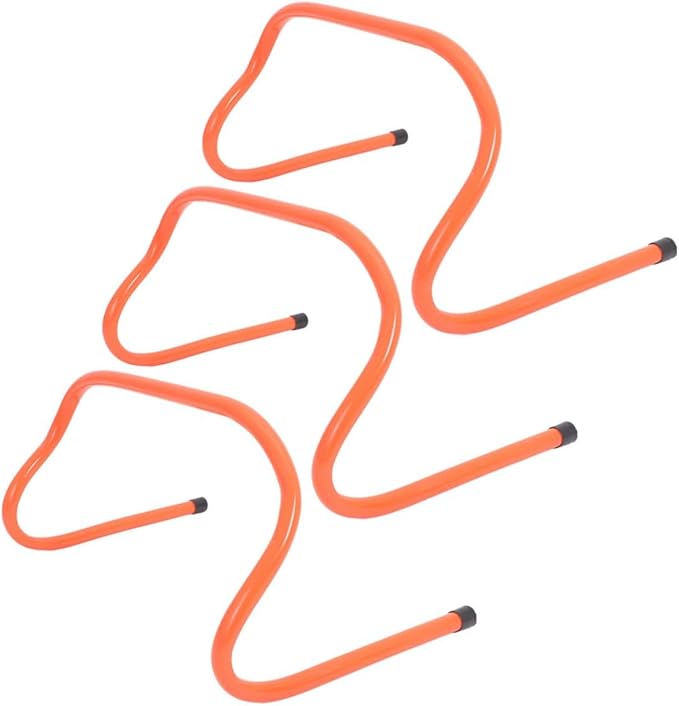 DECHOUS 3pcs Plastic Speed Agility Training Hurdles 15cm for Youth Soccer Basketball Running Accessory Sturdy Track Hurdles Equipment for Agility Drills