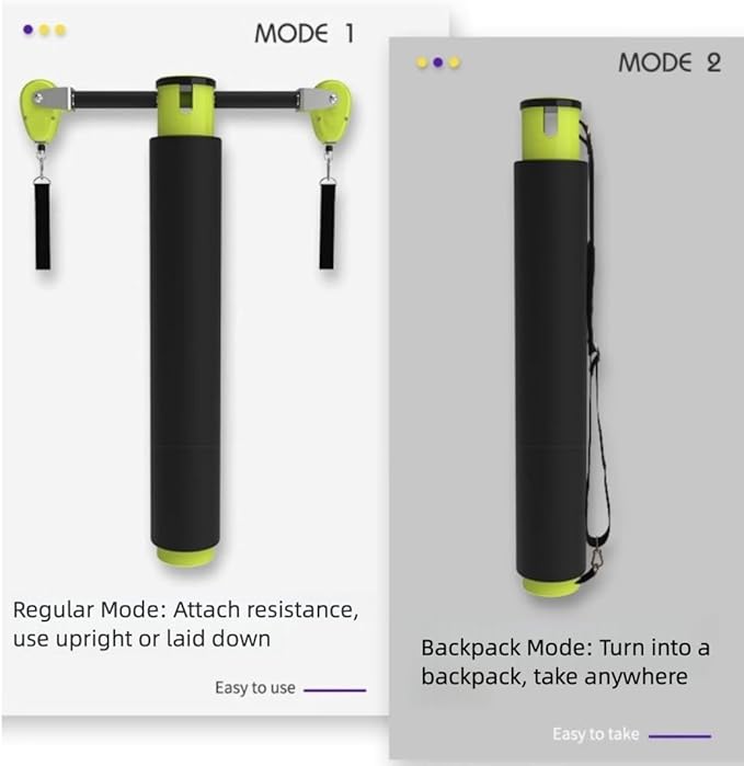 Pilates Bar, Fitness, Balance Strength and Agility Training Equipment, Roller Multifunctional Mini Core Bed Yoga Open Back Training, Waist, Abdomen, Legs, Buttocks and Arms Training Equipment