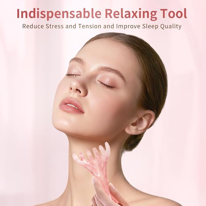 TAIHI Scalp Massager, Manual Head Massager Gua Sha Tool, Natural Resin Scalp Comb for Hair Growth, Body Relaxing, Neck Shoulder Relief, with Gift Box for Family Friends