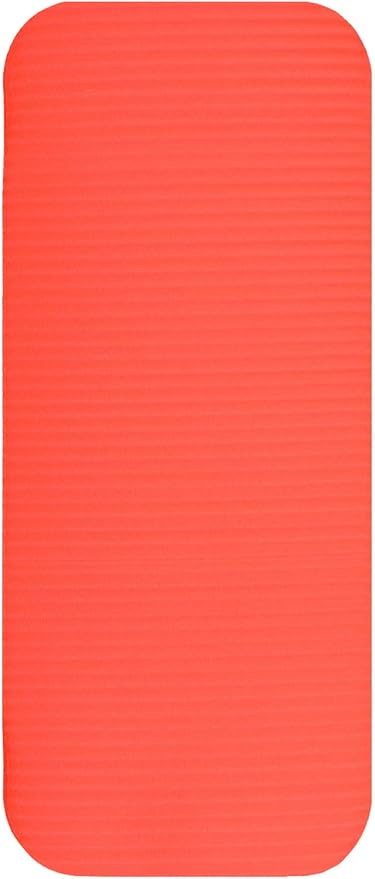 Fitvids All Purpose 1/2-Inch Extra Thick High Density Anti-Tear Exercise Yoga Mat and Knee Pad with Carrying Strap, Multiple Colors