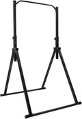 Horizontal Bar, 440.92lbs Load Triangular Pull Up Station Power Tower Workout Dip Station Multifunction Fitness Tower Station Training Equipment with Wrenches for Living Rooms Bedrooms Gyms