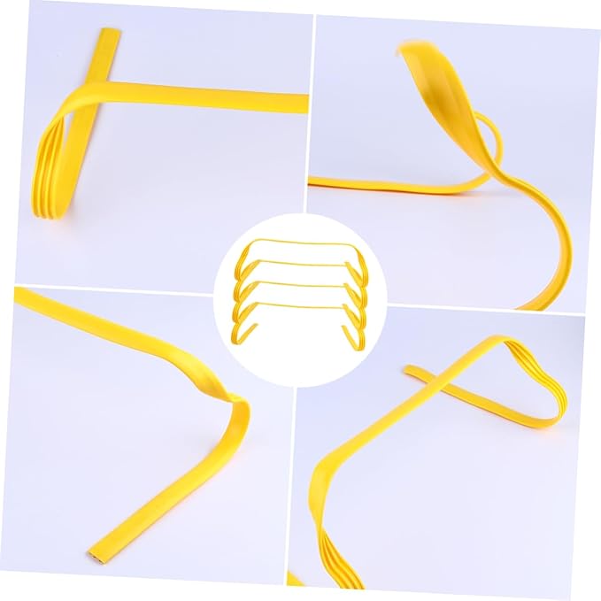 POPETPOP 4Pcs Football Training Hurdles Flexible Agility Equipment for Speed Jumping Exercises High Durable Design for Outdoor Sports Training for Youth Soccer Practice