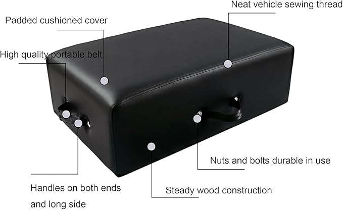 WIKINK Pilates Reformer Sitting Box, Non-Slip Pilates Sit Boxs for Home Workout, Pilates Equipment Accessory, Posture Correction and Rehabilitation Training