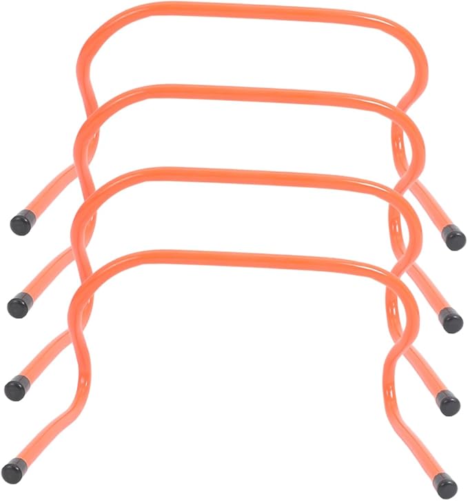 4Pcs Speed Training Hurdles Durable Plastic Agility Hurdles for Soccer Football Height Wear Resistant Sports Equipment for Jumping Agility Drills