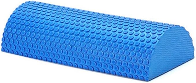 Half Round Foam Roller EVA Back Exercise Shaft Yoga Columns for Deeply Tissue Muscle Massage Blue,Sports